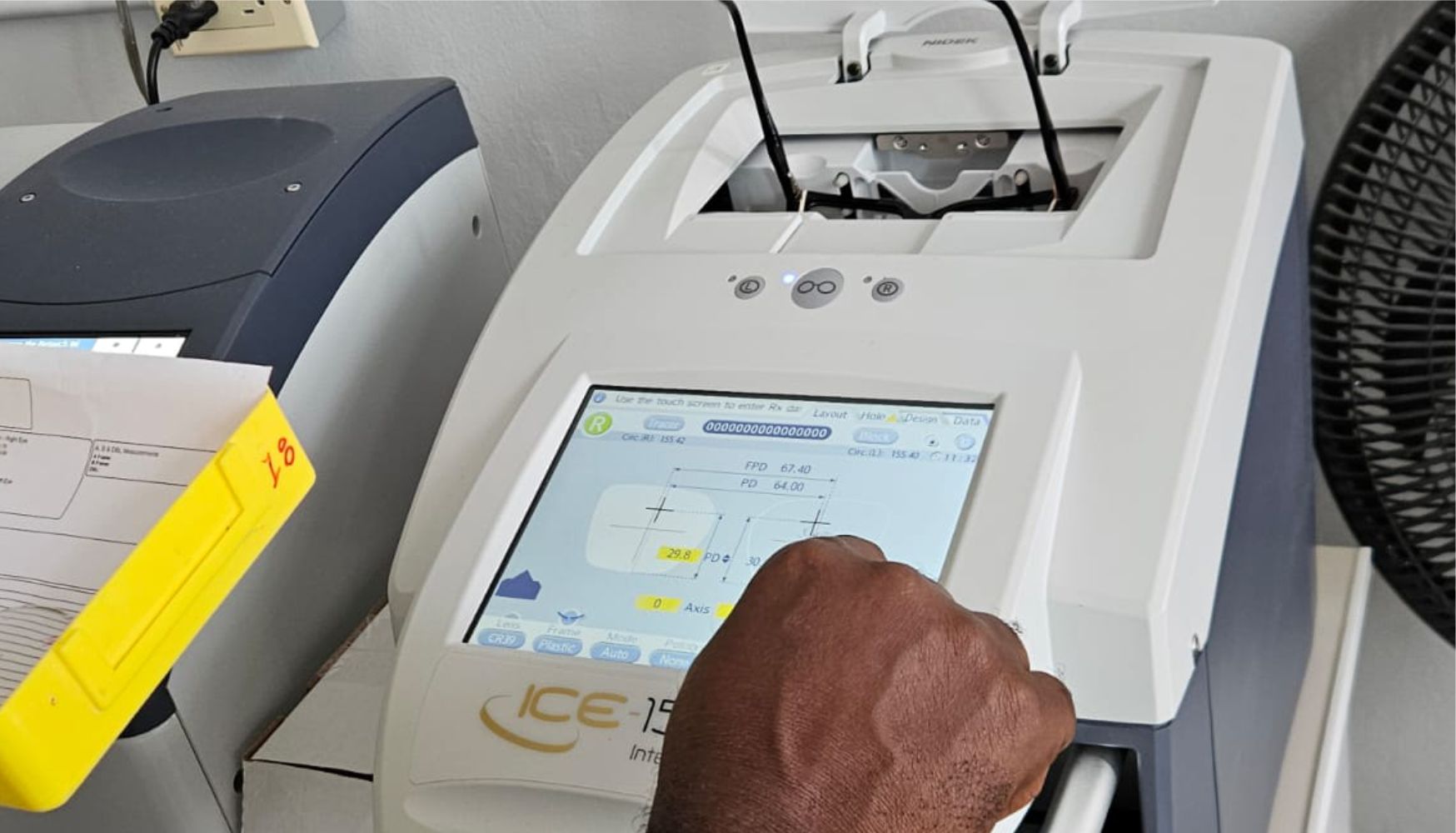 Staff operating equipment