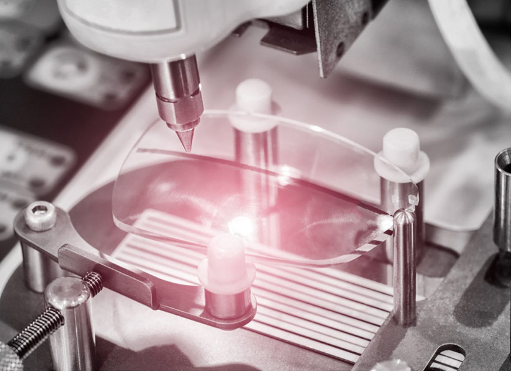 Precision lens cutting